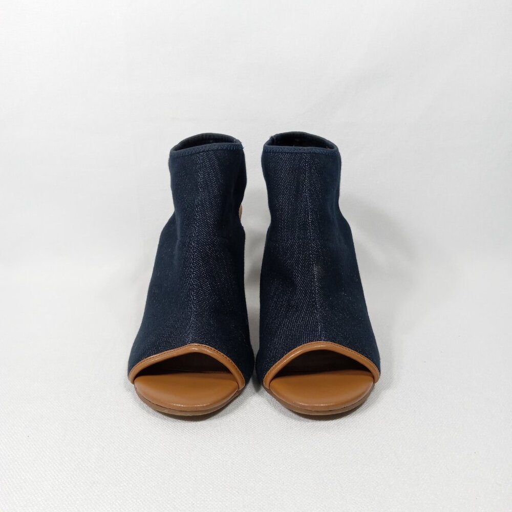 CATO Navy Blue Jean Denim Look Open-Toe Sandals Womens Size 8 - Picture 5 of 16